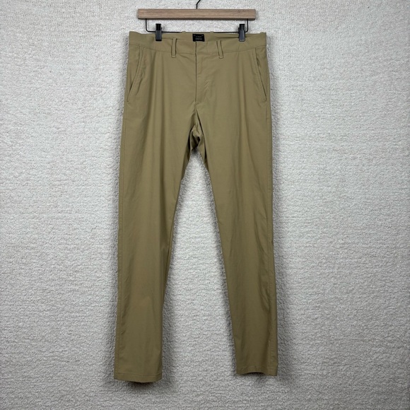 J. Crew Other - J. Crew Pants Mens 32x32 (33x31.5) Khaki Stretch Slim Flat‎ Front Professional